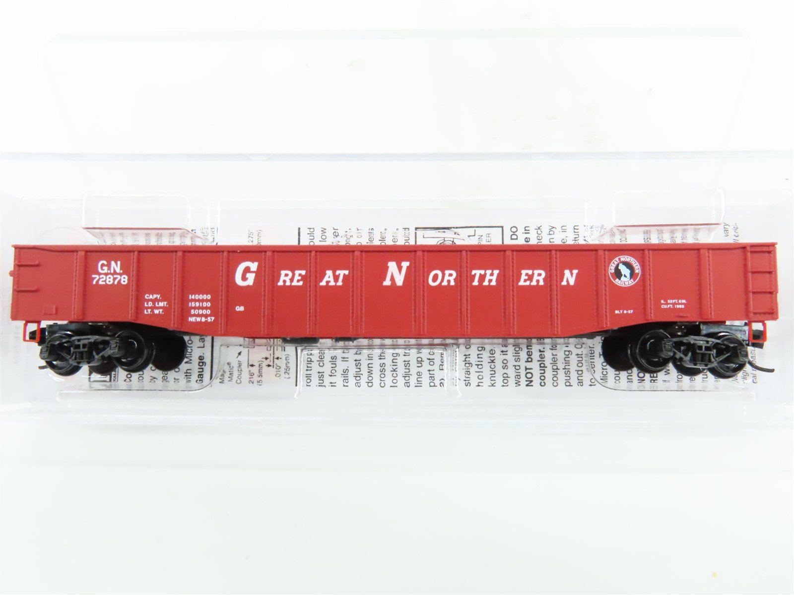 N Scale Micro-Trains MTL 10500541 GN Great Northern Railway 50' Gondola #72878