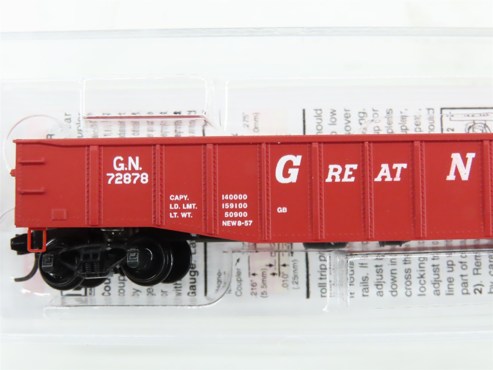 N Scale Micro-Trains MTL 10500541 GN Great Northern Railway 50' Gondola #72878