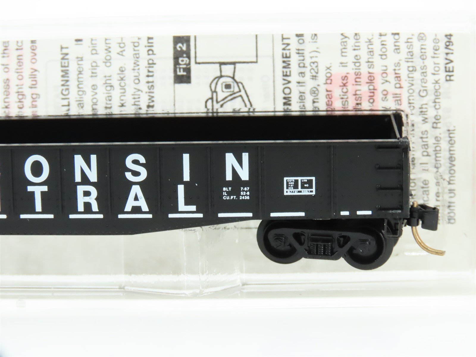 N Scale Micro-Trains MTL 46330 WC Wisconsin Central 50' Open Gondola #55169