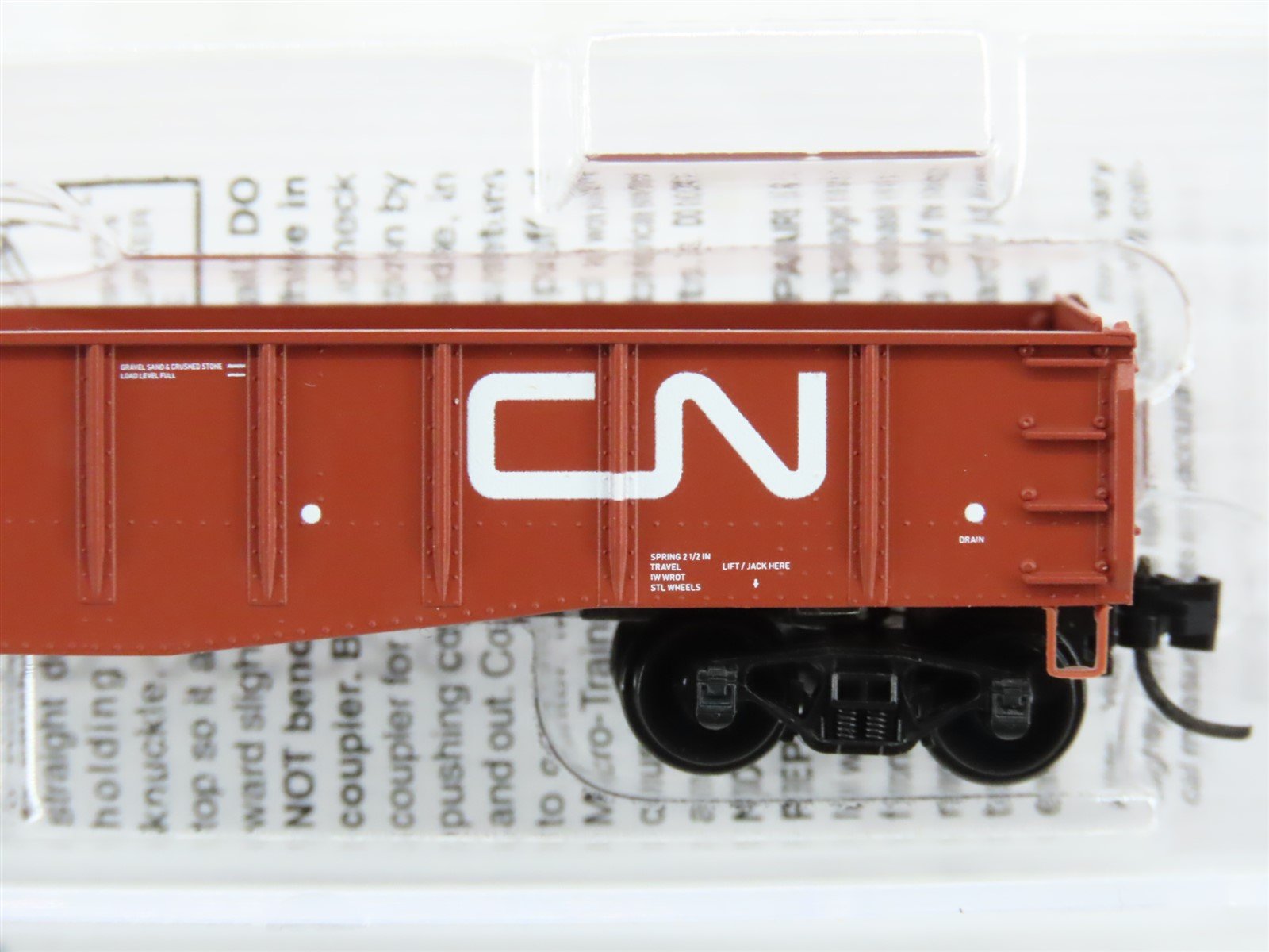 N Scale Micro-Trains MTL 04600470 CN Canadian National 50' Open Gondola #143722