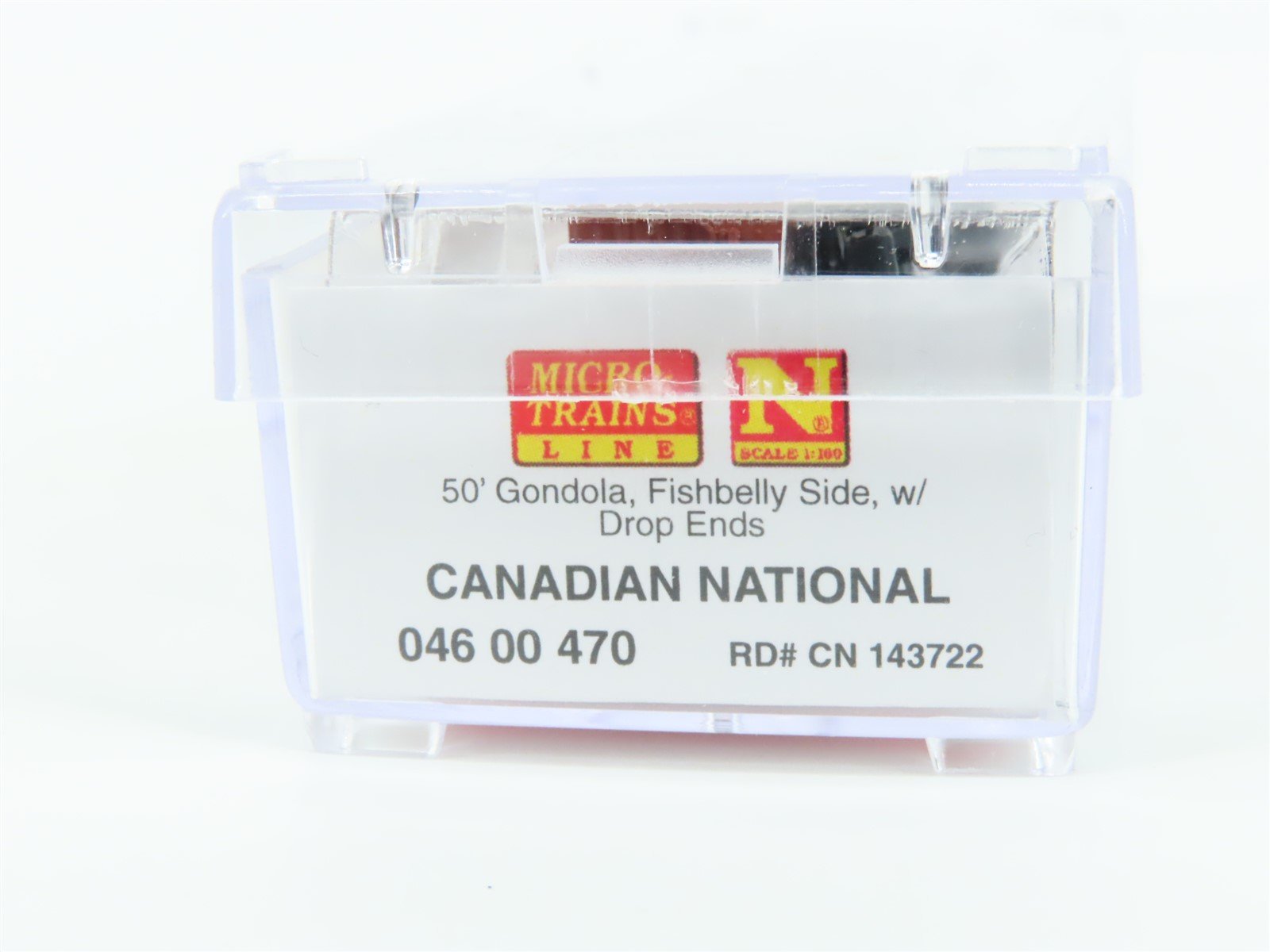 N Scale Micro-Trains MTL 04600470 CN Canadian National 50' Open Gondola #143722