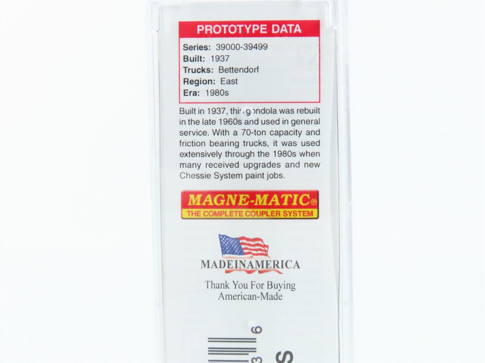 N Scale Micro-Trains MTL 10500330 C&O Chessie System 50' Gondola #39275 w/ Load