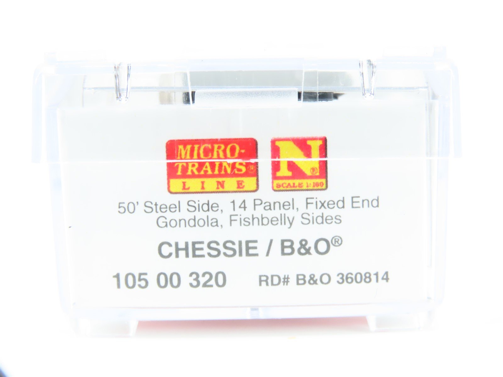 N Scale Micro-Trains MTL 10500320 B&O Chessie System 50' Gondola #360814 w/ Load