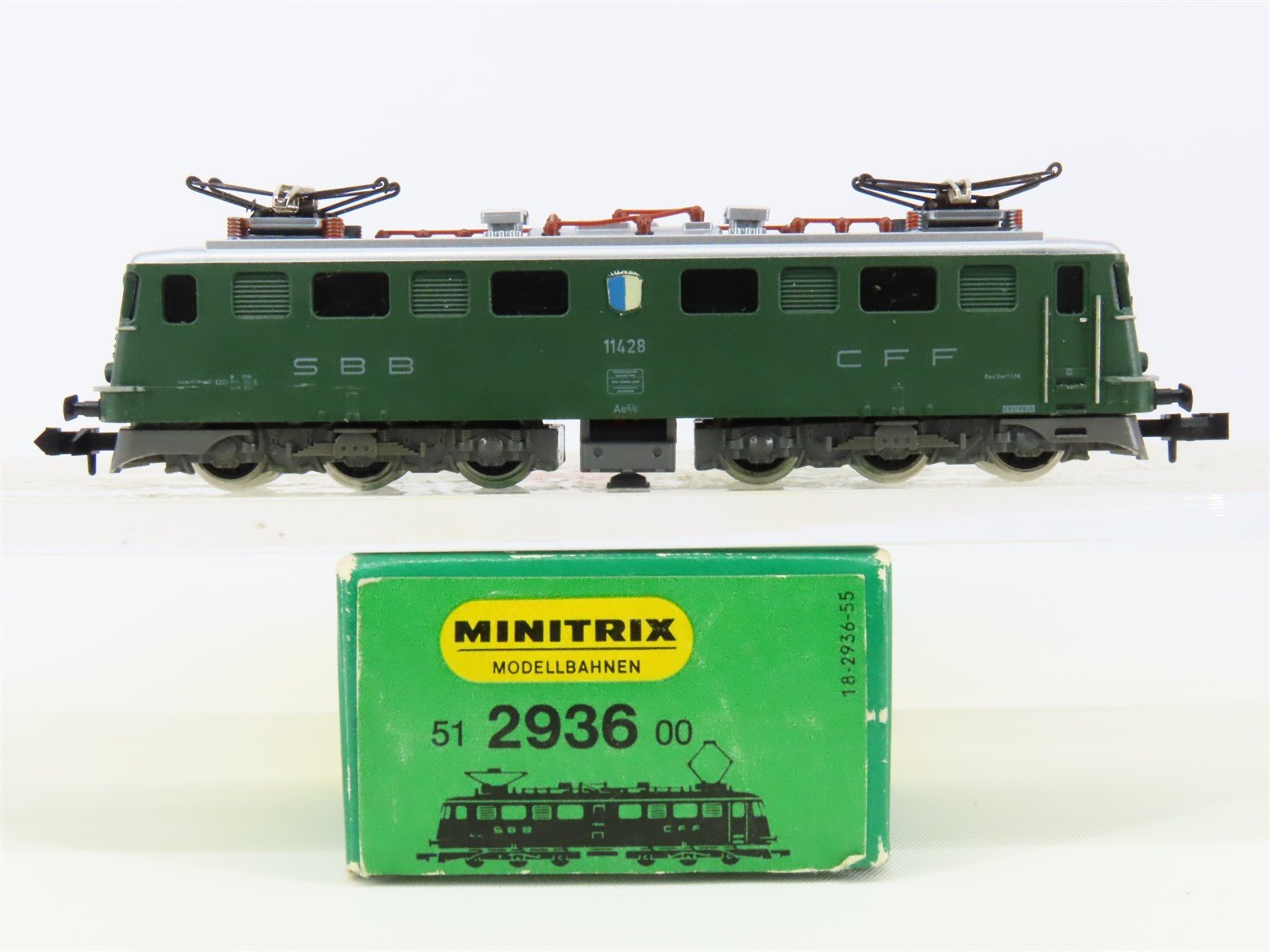 N Scale Minitrix 51293600 SBB CFF FFS Swiss Ae6/6 Electric Locomotive #11428
