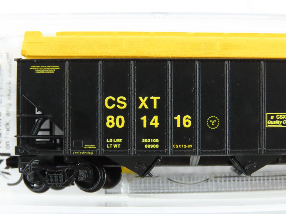 N Scale Micro-Trains MTL 10800432 CSXT Railroad 3-Bay Covered Hopper #801416