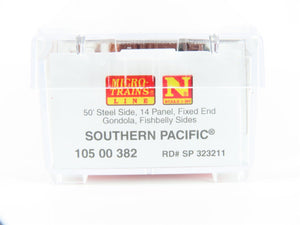 N Scale Micro-Trains MTL 10500382 SP Southern Pacific 50' Gondola #323211