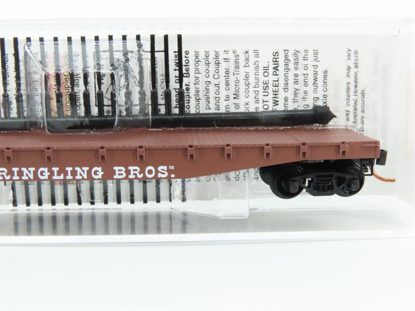 N Scale Micro-Trains MTL 04500394 RBX Ringling Brothers 50' Flat Car #38