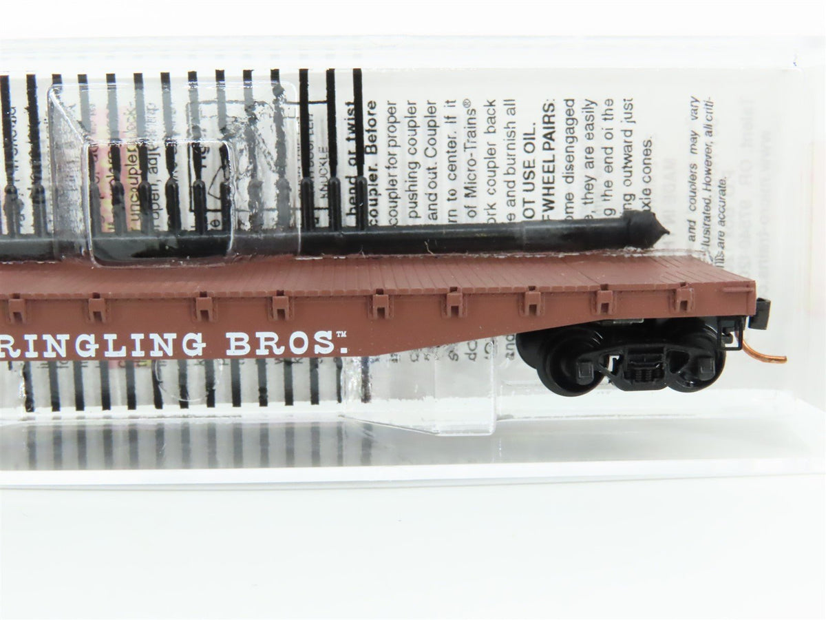 N Scale Micro-Trains MTL 04500394 RBX Ringling Brothers 50&#39; Flat Car #38