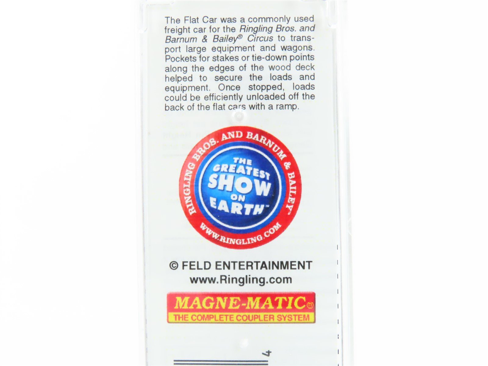 N Scale Micro-Trains MTL 04500394 RBX Ringling Brothers 50' Flat Car #38