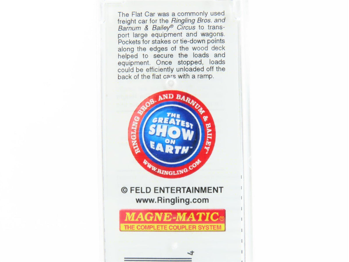 N Scale Micro-Trains MTL 04500394 RBX Ringling Brothers 50&#39; Flat Car #38