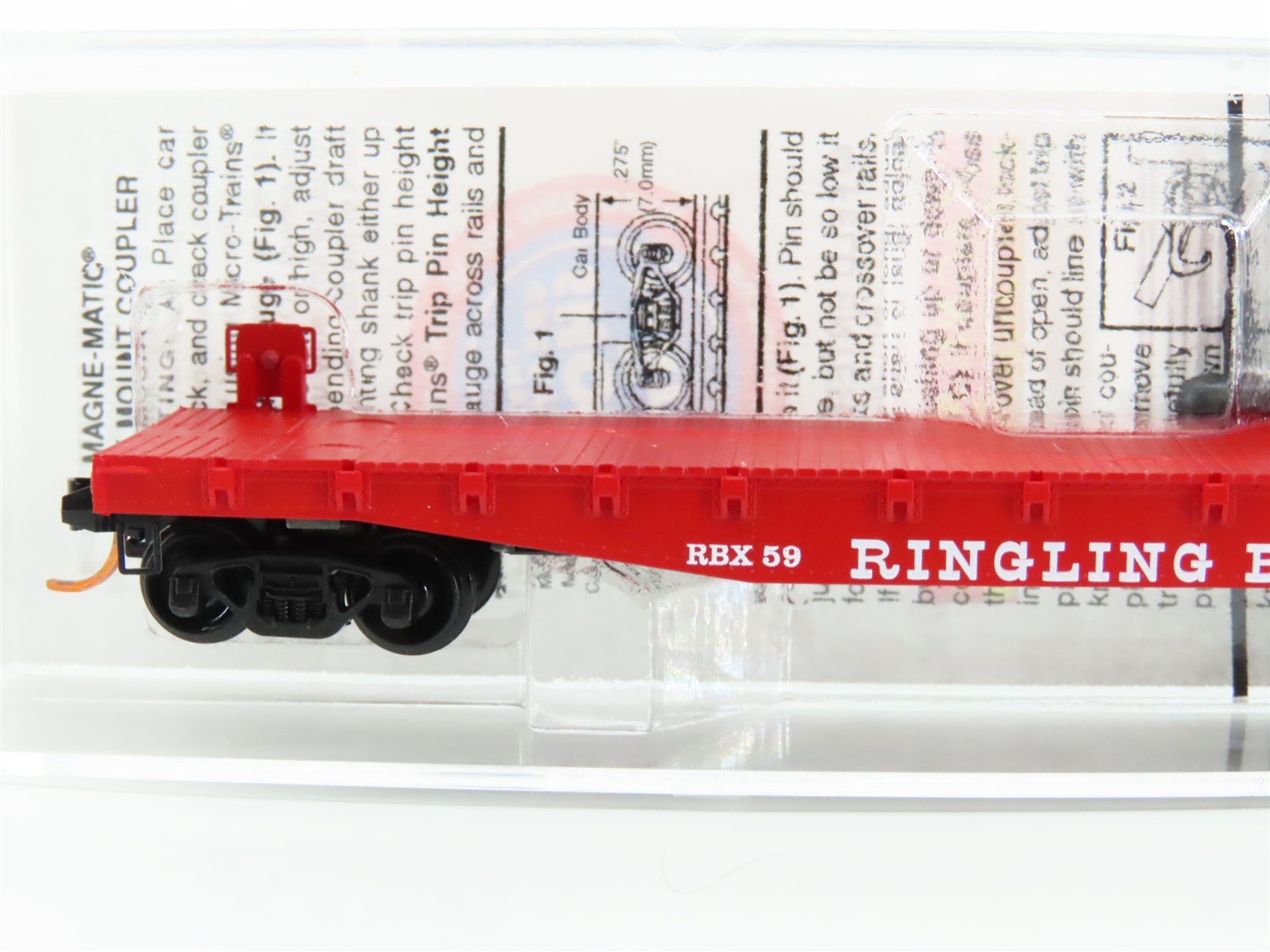 N Scale Micro-Trains MTL 04500404 RBX Ringling Brothers 50' Flat Car #59