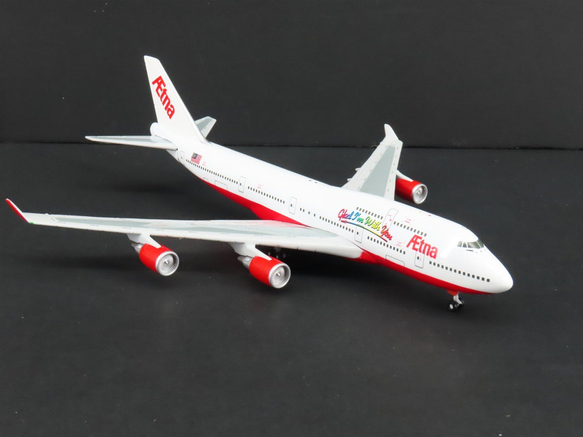 1:400 Gemini Jets Die-Cast Aetna &quot;Glad I&#39;m With You&quot; Boeing 747-400 Airliner