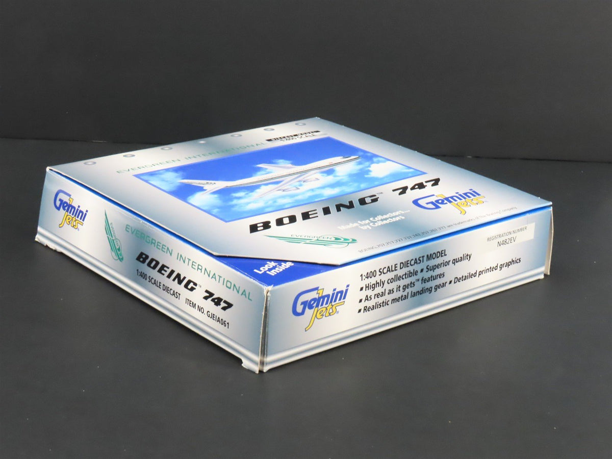 1:400 Gemini Jets GJEIA061 Die-Cast Evergreen International 747-200 Airliner