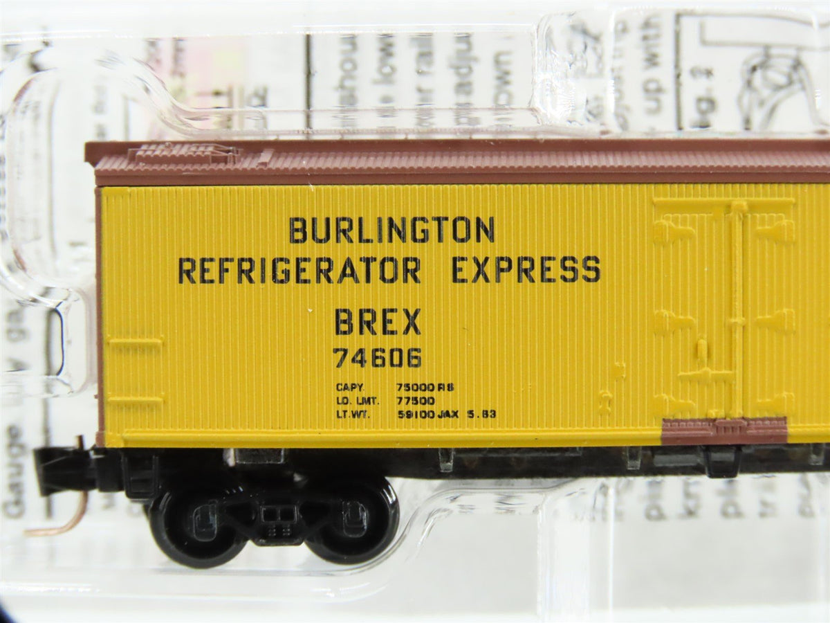 Z Micro-Trains MTL 51800031 BREX Burlington Route Everywhere West Reefer #74606