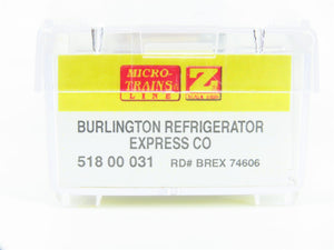 Z Micro-Trains MTL 51800031 BREX Burlington Route Everywhere West Reefer #74606