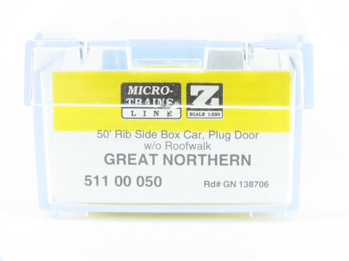 Z Micro-Trains MTL 51100050 GN Great Northern Big Sky Blue 50&#39; Box Car #138706