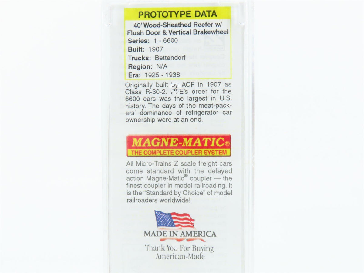 Z Scale Micro-Trains MTL 51800012 SP UP PFE Pacific Fruit Express 40&#39; Reefer #23