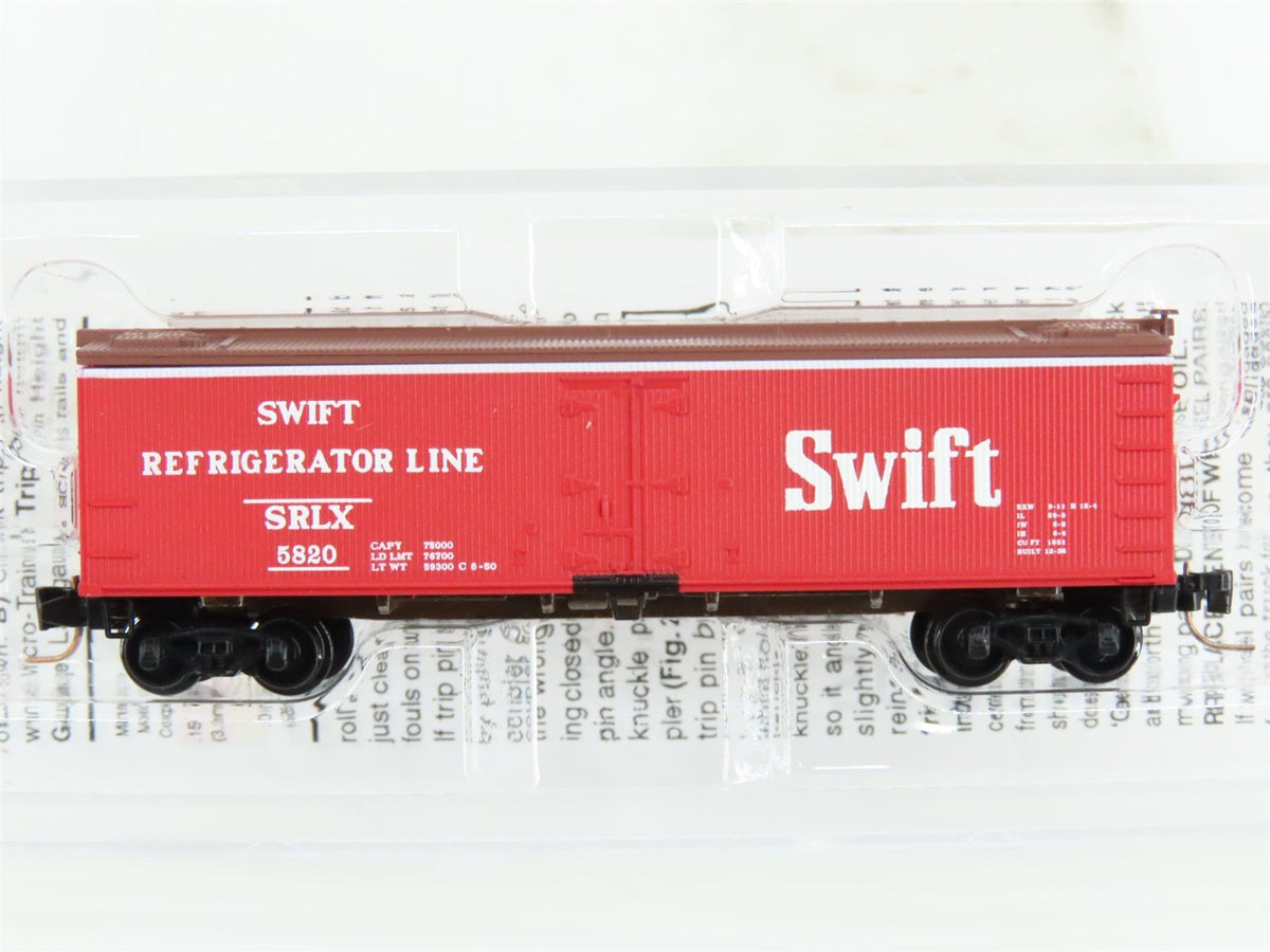 Z Scale Micro-Trains MTL 51800061 SRLX Swift Refrigerator Line 40&#39; Reefer #5820