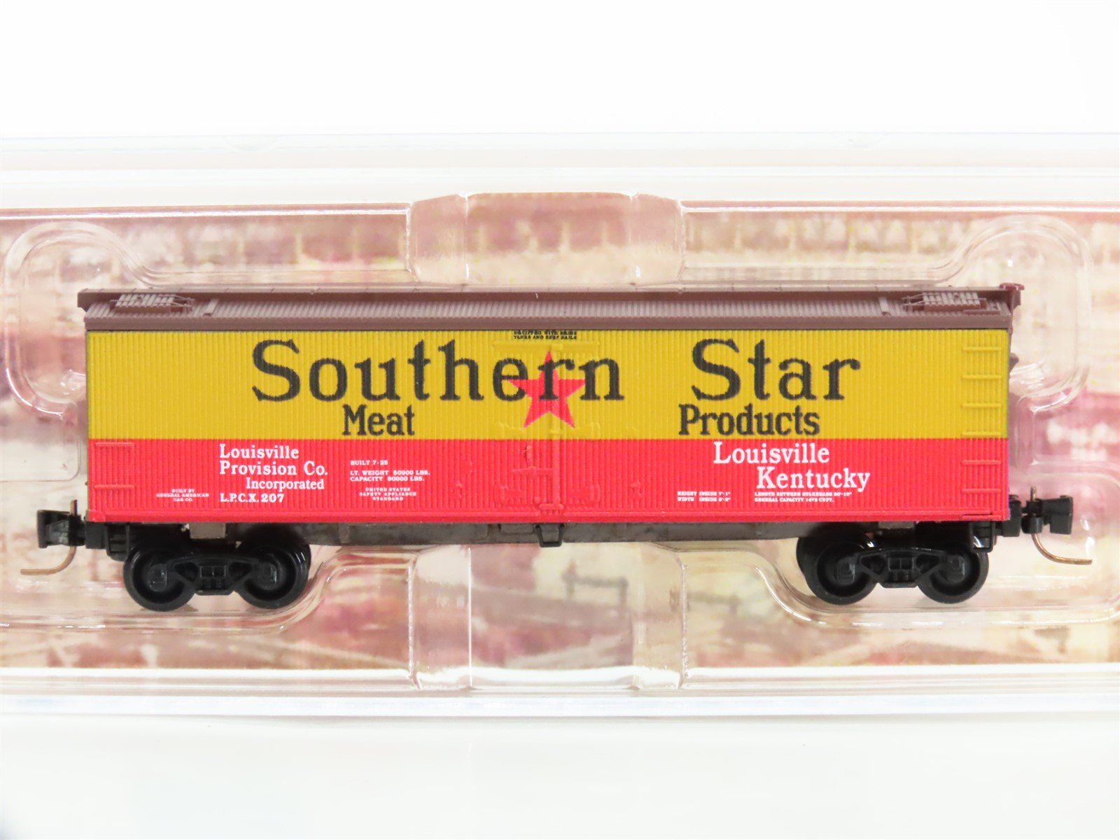 Z Scale Micro-Trains MTL 51800180 LPCX Southern Star 40' Wood Reefer #207