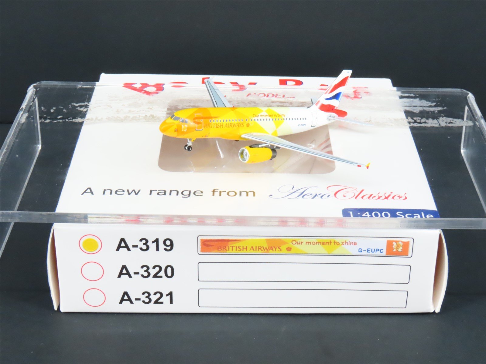 1:400 AeroClassics Die-Cast British Airways London 2012 Airbus A319-131 G-EUPC