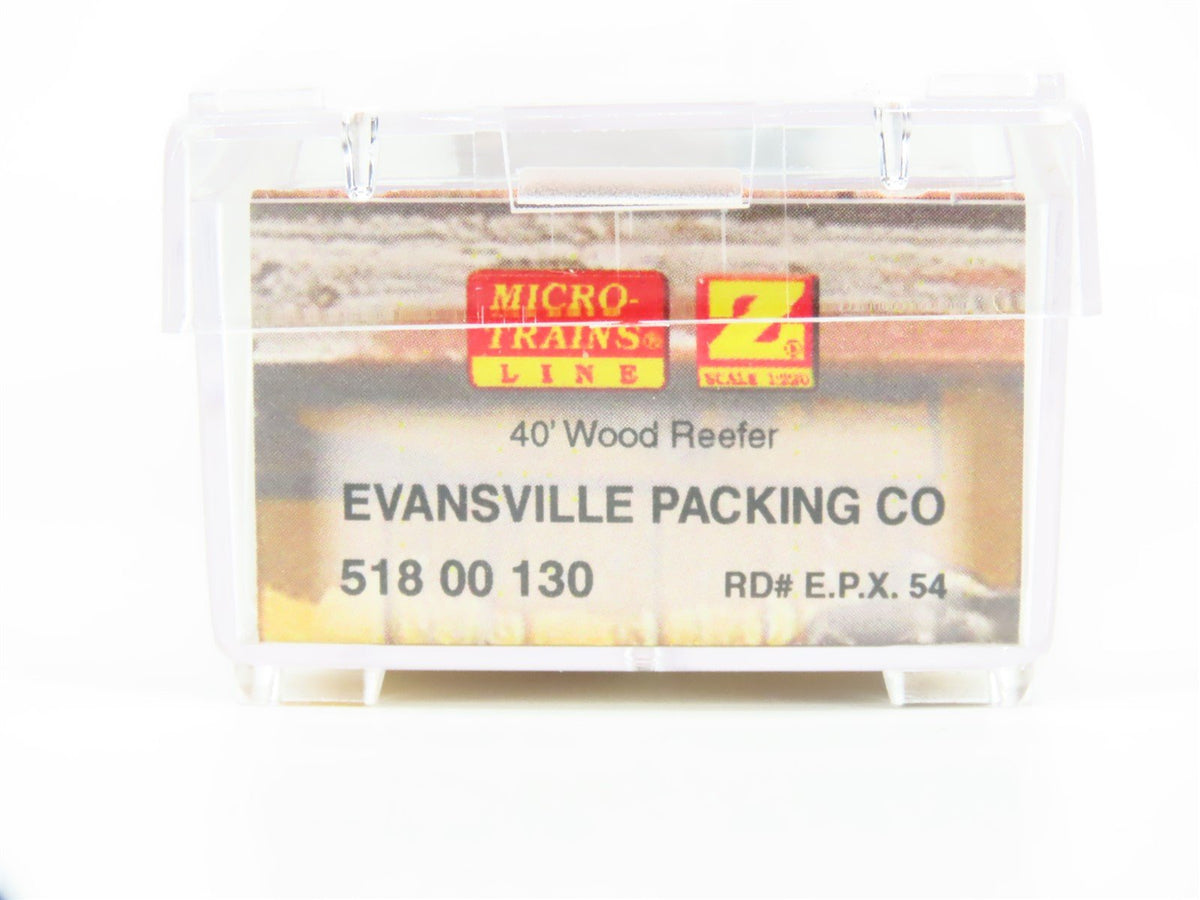 Z Scale Micro-Trains MTL 51800130 EPX Evansville Packing Co 40&#39; Wood Reefer #54