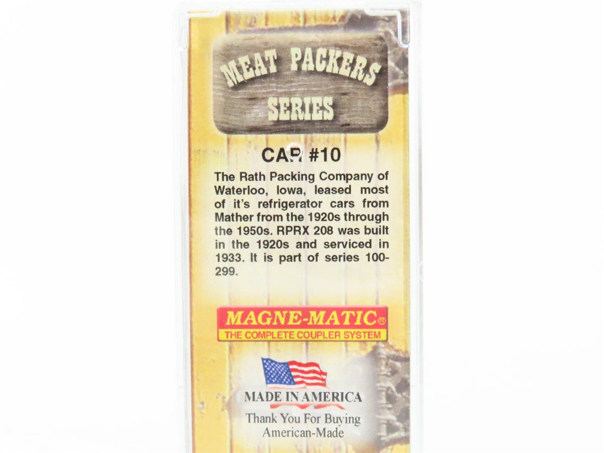 Z Scale Micro-Trains MTL 51800160 RPRX Rath&#39;s Blackhawk Ham 40&#39; Wood Reefer #208