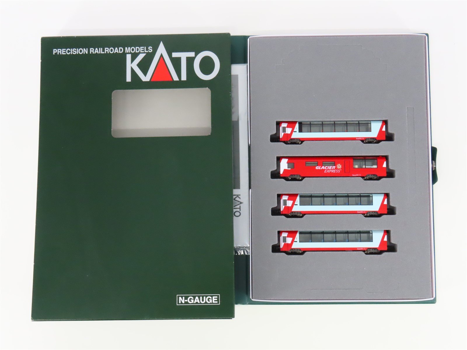 N Scale KATO 10-1146 Glacier Express Passenger 4-Car Add-On Set