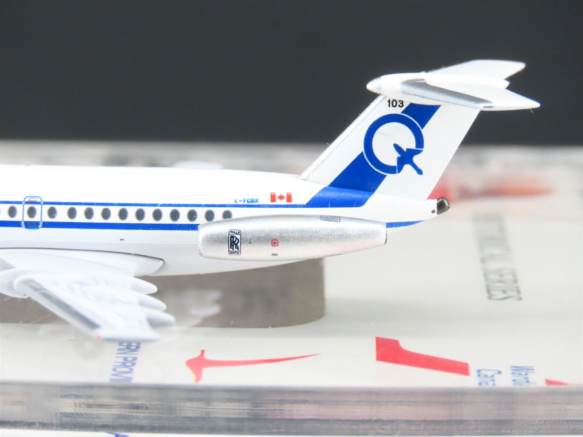 1:400 Scale AeroClassics Die-Cast Quebecair BAC-111-400 Airliner C-FQBR