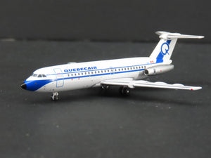 1:400 Scale AeroClassics Die-Cast Quebecair BAC-111-400 Airliner C-FQBR