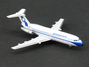 1:400 Scale AeroClassics Die-Cast Quebecair BAC-111-400 Airliner C-FQBR