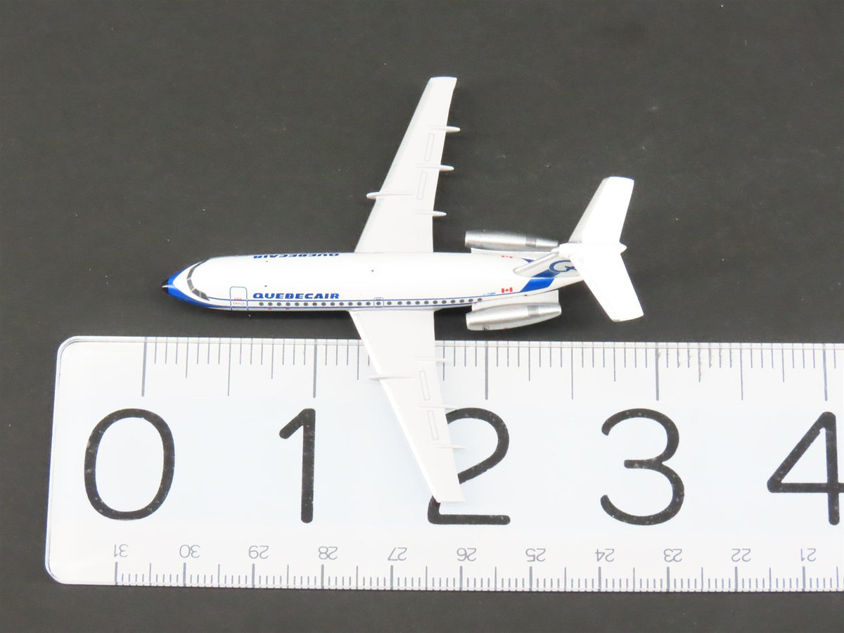 1:400 Scale AeroClassics Die-Cast Quebecair BAC-111-400 Airliner C-FQBR