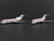 1:400 Dragon Wings JetX JX043 Die-Cast United B727-100/727-200 Airliner Set