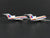 1:400 Dragon Wings JetX JX043 Die-Cast United B727-100/727-200 Airliner Set