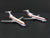 1:400 Dragon Wings JetX JX043 Die-Cast United B727-100/727-200 Airliner Set
