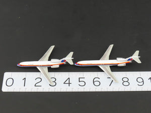 1:400 Dragon Wings JetX JX043 Die-Cast United B727-100/727-200 Airliner Set