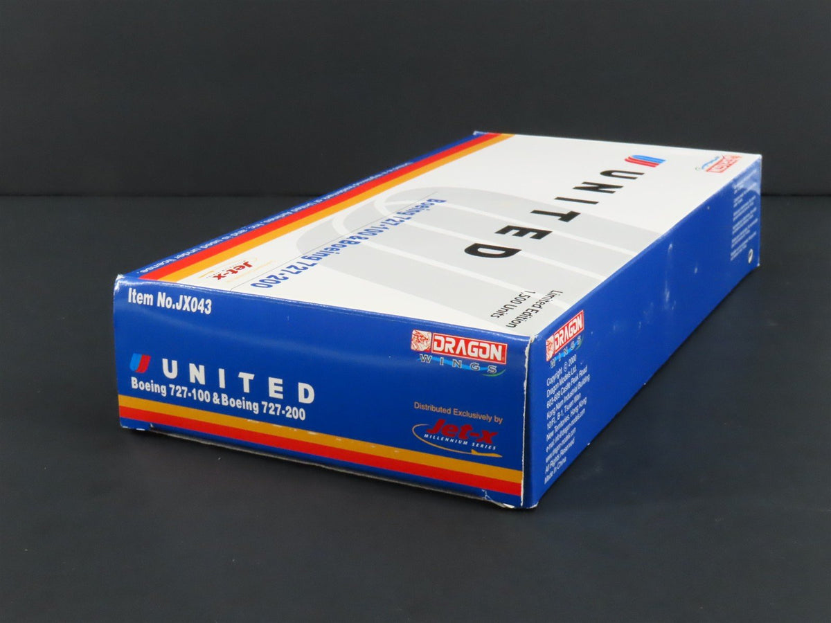 1:400 Dragon Wings JetX JX043 Die-Cast United B727-100/727-200 Airliner Set