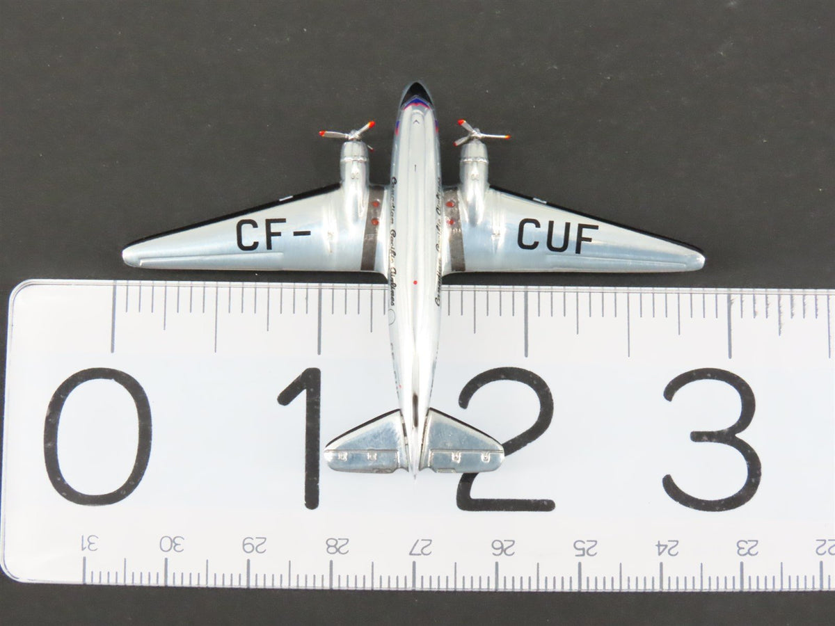 1:400 Scale AeroClassics Die-Cast CP &quot;Polished Livery&quot; Douglas DC-3 CF-CUF