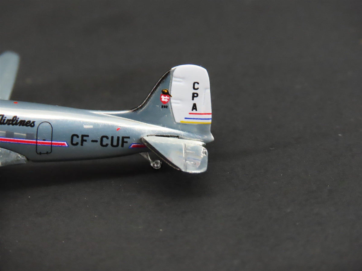 1:400 Scale AeroClassics Die-Cast CP &quot;Polished Livery&quot; Douglas DC-3 CF-CUF