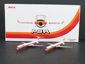 1:400 Dragon Wings JetX JXM111 Die-Cast PSA/US Air MD-80/90 Airliner Set