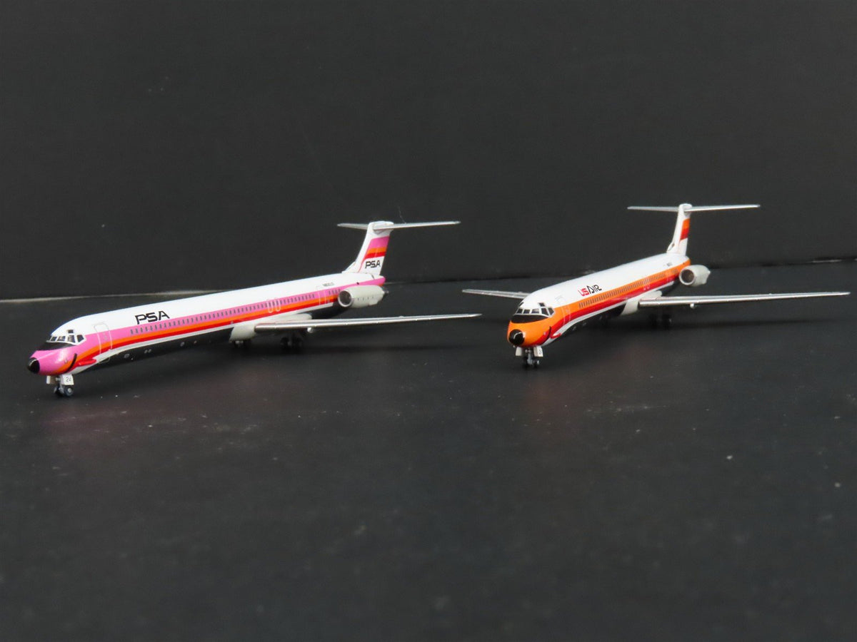 1:400 Dragon Wings JetX JXM111 Die-Cast PSA/US Air MD-80/90 Airliner Set