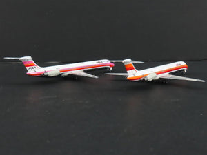 1:400 Dragon Wings JetX JXM111 Die-Cast PSA/US Air MD-80/90 Airliner Set