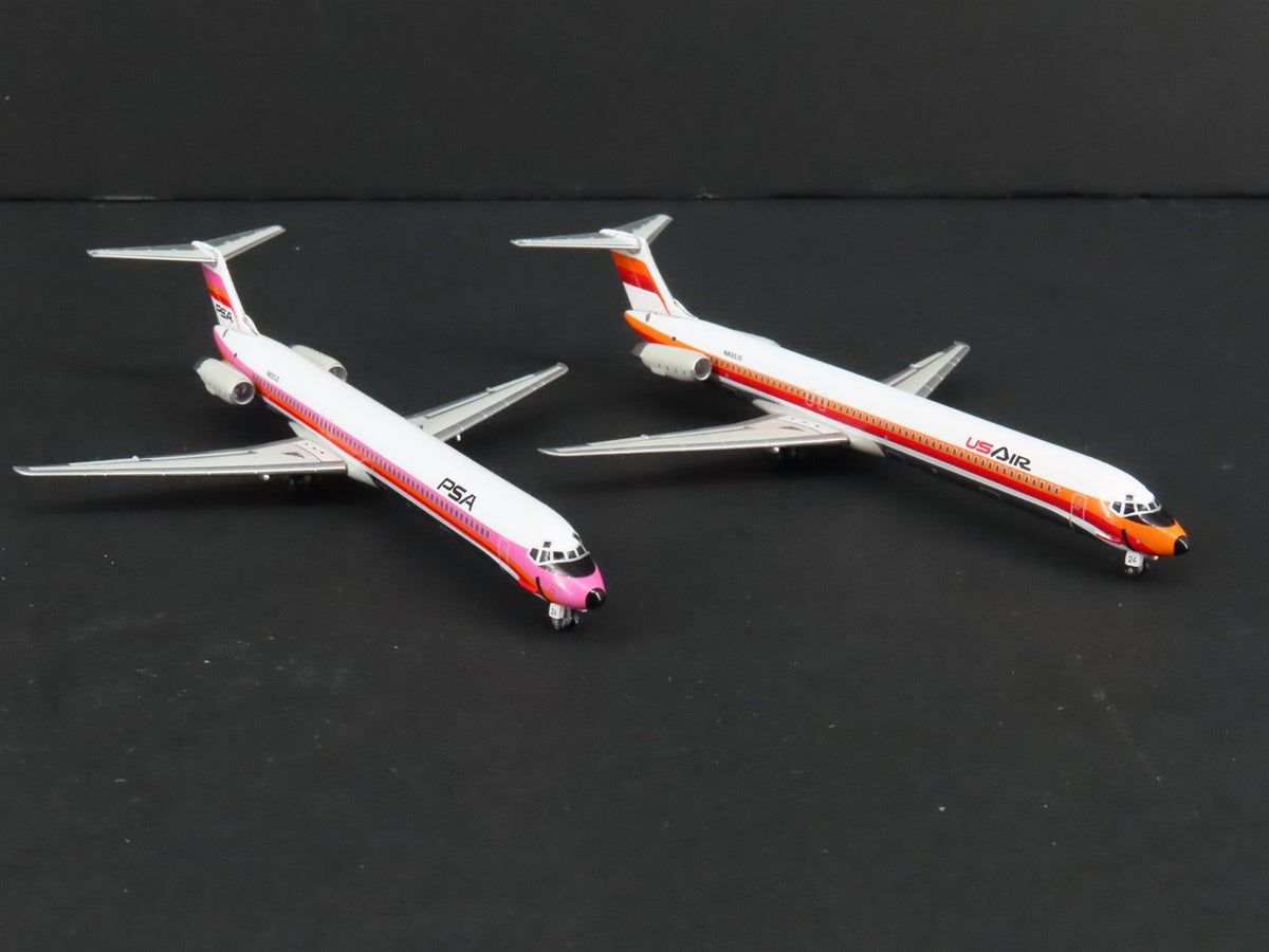 1:400 Dragon Wings JetX JXM111 Die-Cast PSA/US Air MD-80/90 Airliner Set