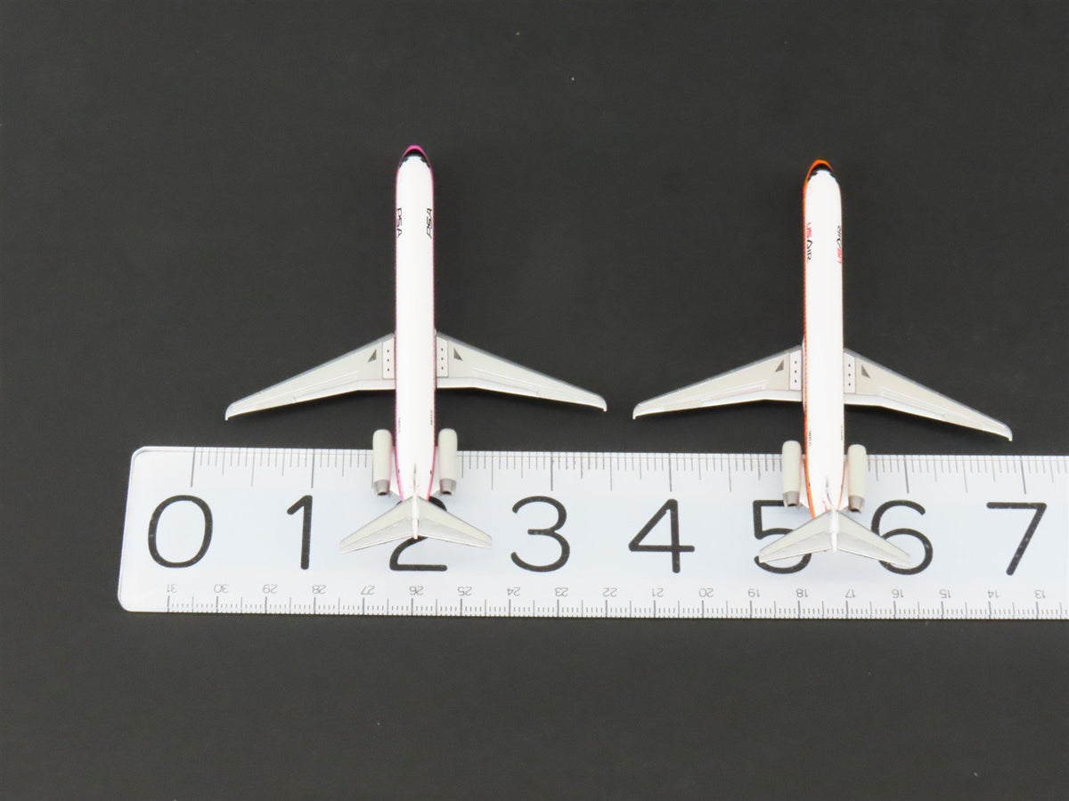 1:400 Dragon Wings JetX JXM111 Die-Cast PSA/US Air MD-80/90 Airliner Set