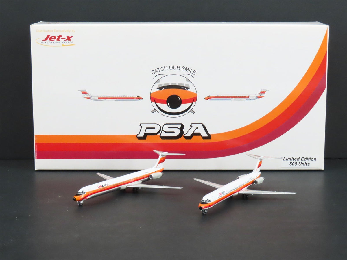 1:400 Dragon Wings JetX JX017 Die-Cast US Air MD-80/90 Airliner Set