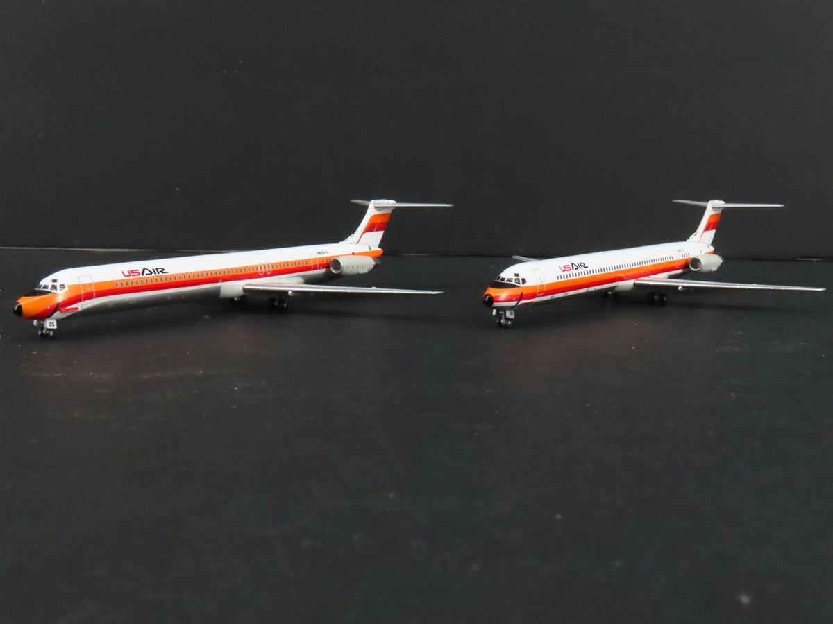 1:400 Dragon Wings JetX JX017 Die-Cast US Air MD-80/90 Airliner Set
