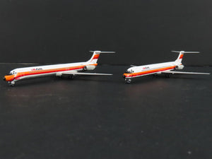 1:400 Dragon Wings JetX JX017 Die-Cast US Air MD-80/90 Airliner Set
