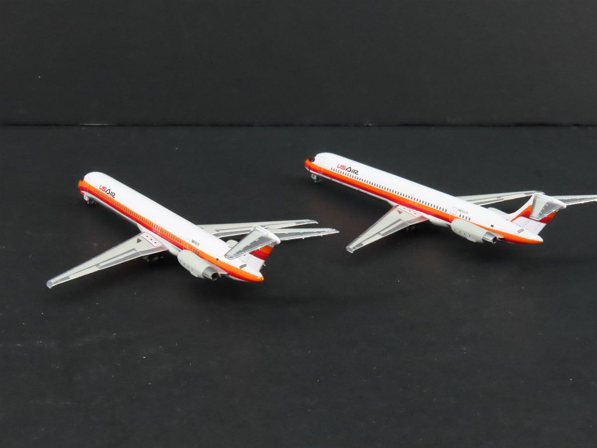 1:400 Dragon Wings JetX JX017 Die-Cast US Air MD-80/90 Airliner Set