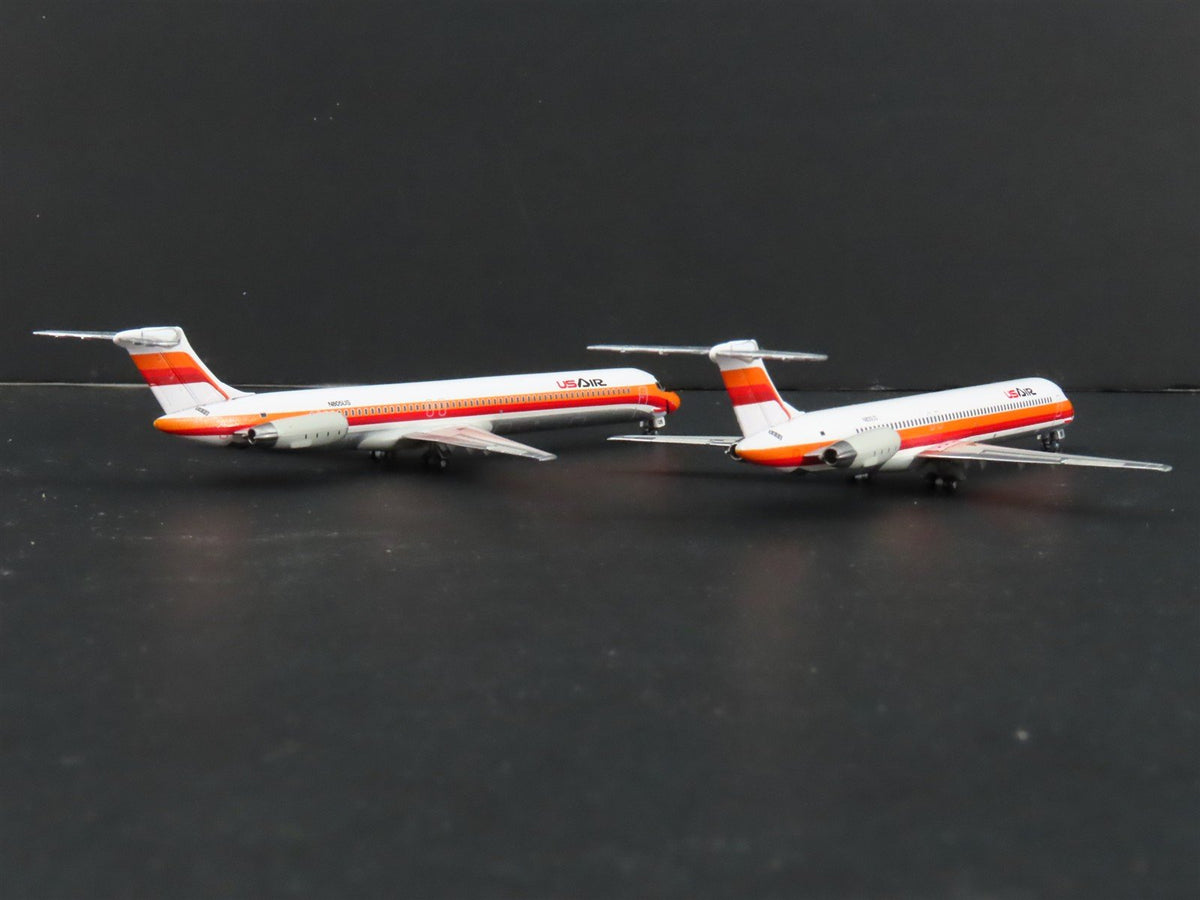 1:400 Dragon Wings JetX JX017 Die-Cast US Air MD-80/90 Airliner Set
