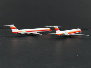 1:400 Dragon Wings JetX JX017 Die-Cast US Air MD-80/90 Airliner Set