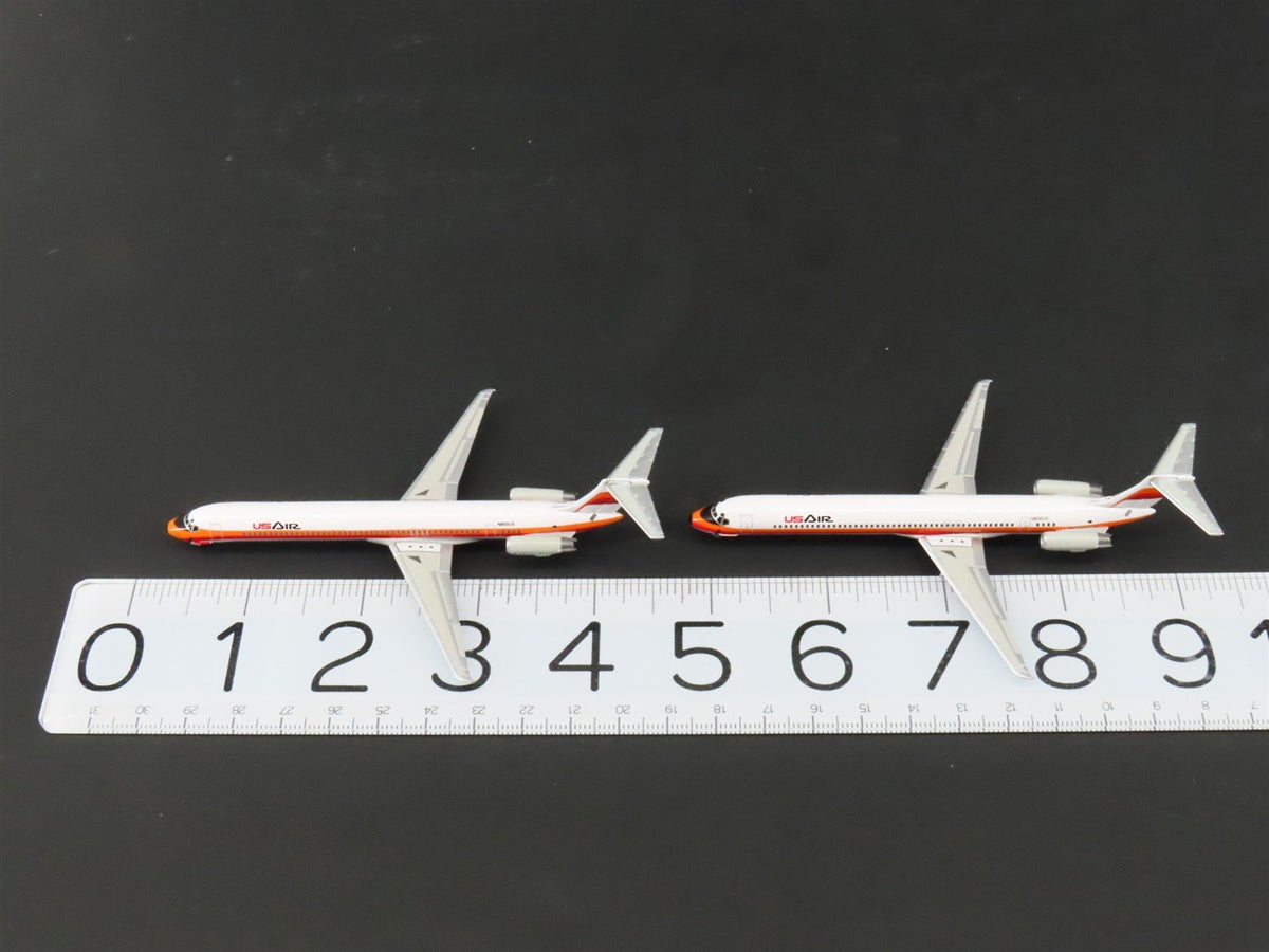 1:400 Dragon Wings JetX JX017 Die-Cast US Air MD-80/90 Airliner Set